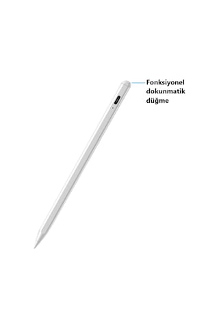 Piili Khd - 1012 Kablosuz Manyetik Apple Uyumlu iPad Smart Pen Beyaz