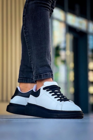 Luis A Costa Lc101 Beyaz Arka Siyah St Bağcıklı Erkek Ayakkabı Renkli