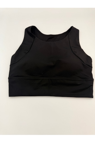 Sculpt Spor Sütyeni Yüksek Destek Toparlayıcı Fitness Yoga Spor Bra Siyah Siyah