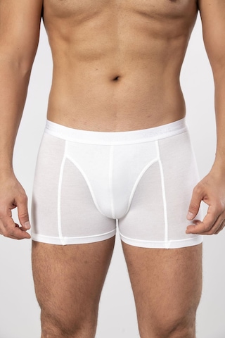 Weweus Beyaz Micro Modal Premium Erkek Boxer 1418 Beyaz