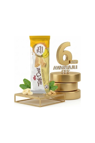 Afia Tatlı Dost Muz Kremalı Gofret 6x140 Gr