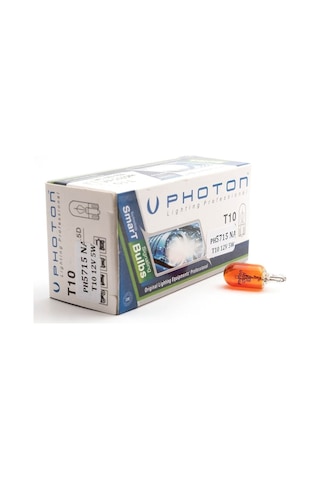 Megamarket06 T10 Uyumlu Halojen Turuncu Oto Ampülü Photon Wy5w Ph5715 10adet