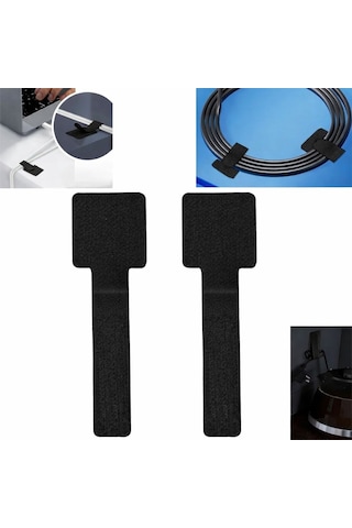 Sunup Sn-29138 Siyahyapışkanlı 10'lu Kablo Düzenleyici