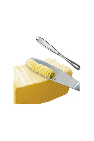 Springsun Koksı Çelik Margarin Bıçağı, 3-in-1 Fonksiyonlu: Dilimleme, Yayma Ve Curling, Eşit Dağılım, Kolay Tutuş, Ekmek Peynir Reçel İçin Diğer