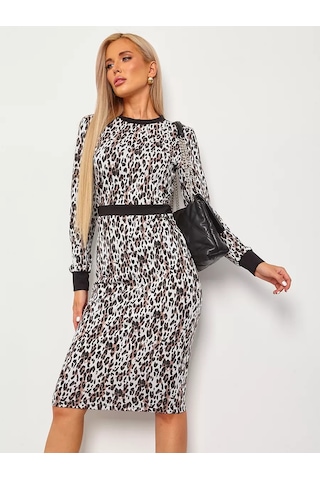 Jetty Ofiste Ve Günlük Kullanım İçin Vücuda Oturan Düz Kesim Elbise 252855631 Siyah