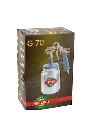 Asturo G70 Alttan Depolu Boya Tabancası 1.8 Mm