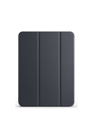 Apple Uyumlu iPad Pro 11 2025 M5 Mkst Smart Cover Kalem Bölmeli Standlı 1-1 Kılıf - Siyah Tablet Kılıfı