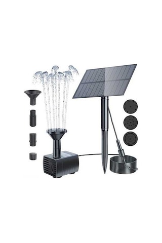 Pazly Yüksek Verimli Güneş Panelli, Ayarlanabilir Açılı, Çoklu Nozullu Dayanıklı Güneş Çeşmesi