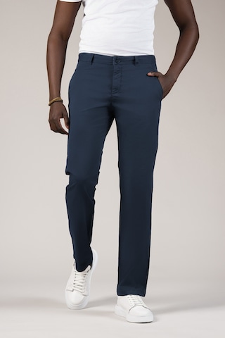 Akçaylar Regular Fit Pamuklu Büyük Beden Yazlık Chino Pantolon Lacivert