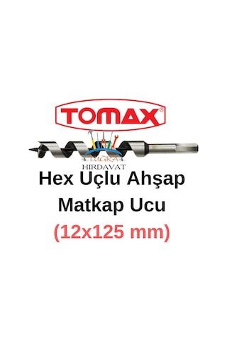 Tomax Ağaç Delme Ahşap Delme Hex Matkap Ucu 12x125