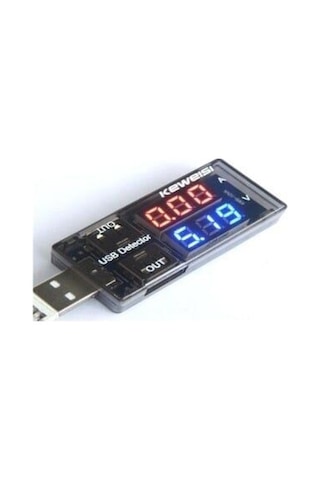 Usb Akım Ve Gerilim Test Cihazı, Volt-amp Ölçer - 2 Usb Çıkışlı