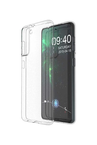 Galaxy S21 Kılıf Zore Şeffaf Ince Ve Esnek Süper Silikon Kılıf Renksiz