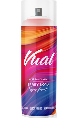 Akçalı Vual - Ral9010 Parlak Beyaz Akrilik Sprey Boya 400 Ml Made İn Germany