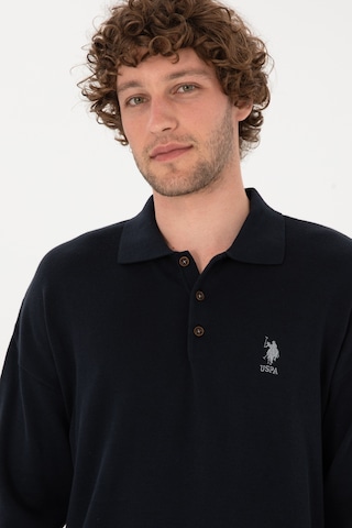 U.S. Polo Assn. Erkek Comfort Fit Polo Yaka Lacivert Basic Kazak 50313660-VR033