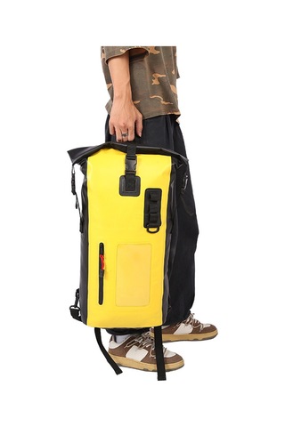 Lemestar 30l Su Geçirmez Spor Sırt Çantası - Kuru-ıslak Ayrımı, Telefon Penceresi Ve Kanca İle Kamp, Kayak, Yüzme İçin Sarı Sarı