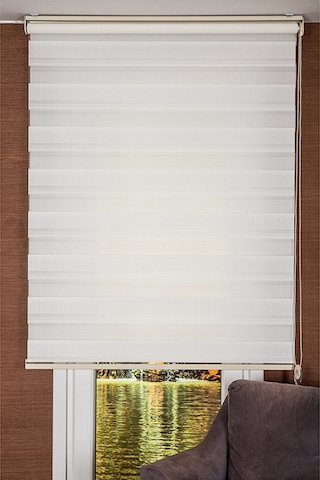 Koçtaş Plus Lucıano Zebra Stor Perde Beyaz