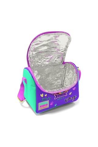 Coral High Sarı Pembe Sevimli Köpek Isı Yalıtımlı Beslenme Çantası - Kız Çocuk Çok Renkli