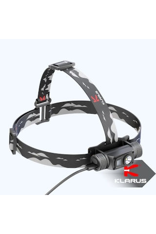 Klarus Hl1 1200 Lümen Çift Işıklı Şarj Edilebilir Profesyonel Led Kafa Lambası Siyah