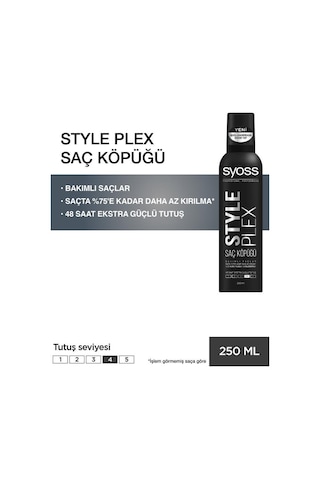 Syoss Style Plex Saç Köpüğü 250 ML