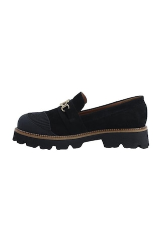 Poletto Hakiki Deri Sıyah Loafer Düz 02 318 05-1901 Siyah