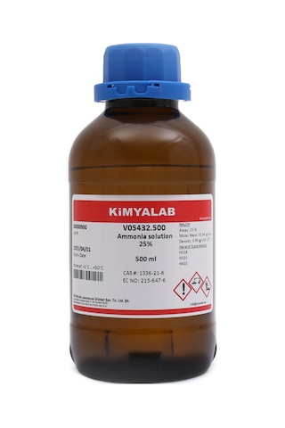 Amonyak - Amonyum Hidroksit %25 - Ammonium Hydroxide 500 ML