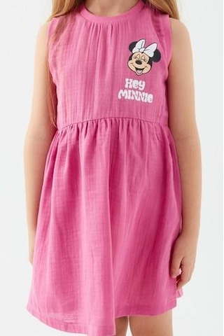 Mınnıe Mouse Kız Çocuk Elbise Orkide Pembe