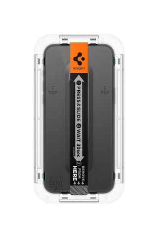 Apple iPhone 15 Pro Uyumlu Cam Ekran Koruyucu Kolay Kurulum, Spigen Glas.tr Ezfit 2 Adet