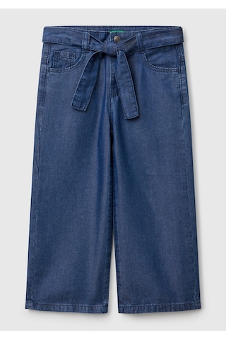 Benetton Kız Bebek Denim Pantolon Mavi