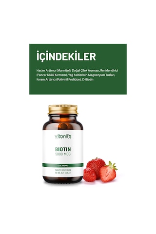 Vitanil's Biotin Chewable 60 Tablet