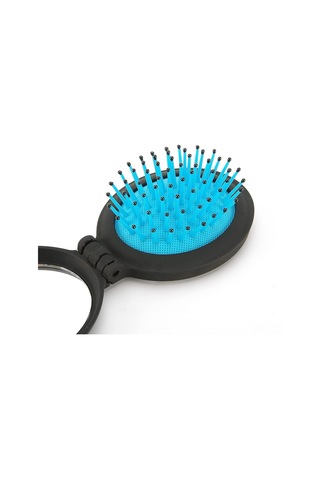 Seyahat Saç Fırçası Aynalı Kompakt Cep Boyutu, Katlanabilir Mi