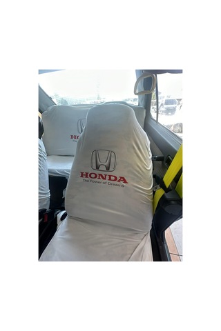 Honda Baskılı Oto Servis Kılıfı Beyaz Beyaz
