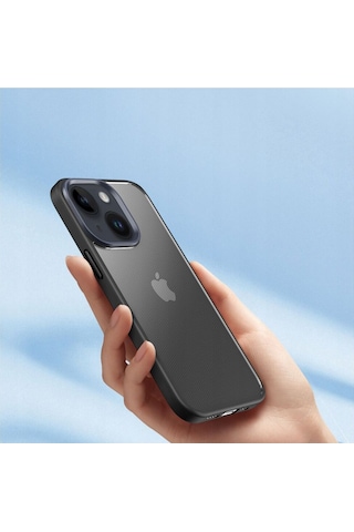 Rock Apple Uyumlu iPhone 14 Plus Guard Şeffaf Kılıf Mavi Mavi