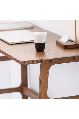 Woodesk Ceres Ahşap Çalışma Masası 125x60 Tik Renk Cpt4632-125 Teak