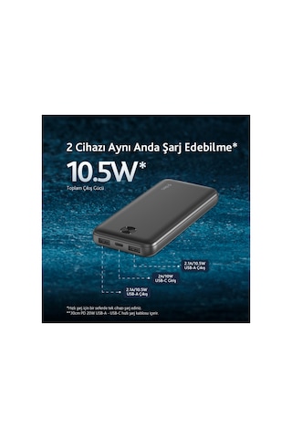 Ttec Recharger 10.000mah Taşınabilir Şarj Aleti/powerbank 2bb234 Siyah