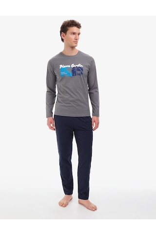 Pierre Cardin Erkek Koyu Gri Pijama Takım 50322631-vr080