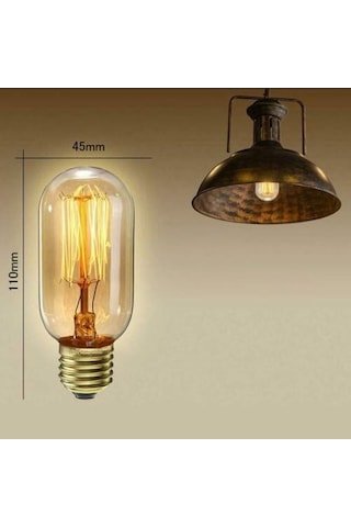 Novahub 6 Adet E27 Vintage Endüstriyel Retro Edison Led Lamba, Dekorasyon Işıkları, Led Filament, Endüstriyel Aydınlatma, Ev Ve Otel İçin 6 Li Paket