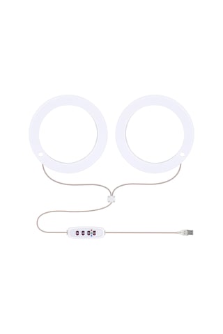 Singree Ev Bitkileri İçin Pembe Işıklı Led Büyüme Lambası - 2 Halkalı, Zamanlayıcılı, İç Mekan Kullanımı Pembe