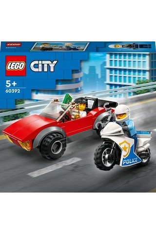 LEGO® City 60392 Polis Motosikleti Araba Takibi 59 Parça