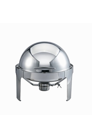 Deluxe Yuvarlak Rolltop Chafing Dish Jel Yakıtlı