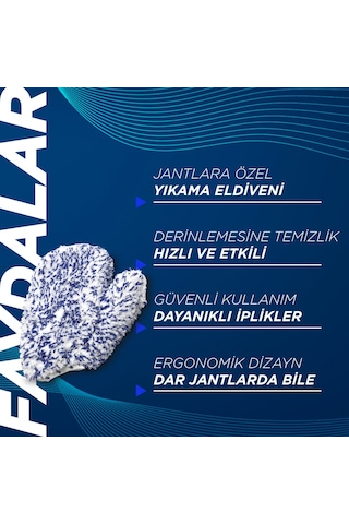 Gyeon Q²m Wheelmitt Evo Jantlara Özel Dayanıklı Yıkama Eldiveni -