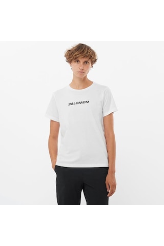 Salomon Logo Kadın Tişört C-sal221760b30g01 Beyaz
