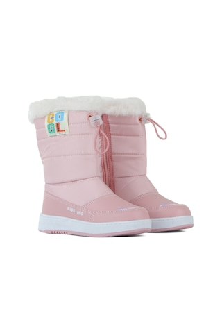 Vojo Warm Suya Dayanıklı Kürklü Fermuarlı Çocuk Çizme 267800001831 66 Pudra Pudra