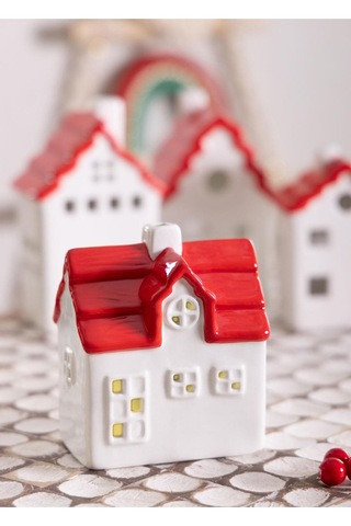 The Mia Dekoratif Led Işıklı Yılbaşı Evi 10x7x12 Cm Sus0117