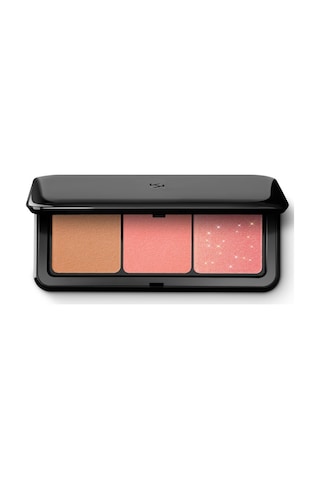 Kiko Multi Finish Trio Blush & Bronzer Palette 01 Coral