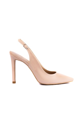 Stiletto Arkası Açık Büyük Numara Bayan Ayakkabısı 001