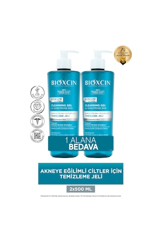 Acnium Sebum Dengeleyici Yüz Yıkama Jeli 2 X 500 Ml