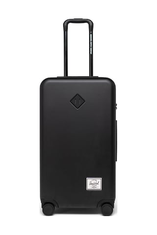 Herschel Heritage Hardshell El Bagajı - Orta Boy Tekerlekli Bavul - Darbelere Karşı Dayanıklı Kabin Valizi Siyah