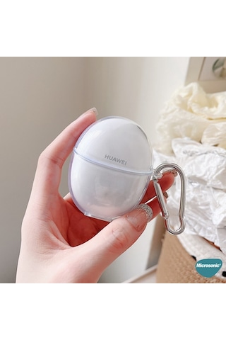Microsonic Huawei FreeBuds 5 Kılıf Transparent Clear Soft Şeffaf