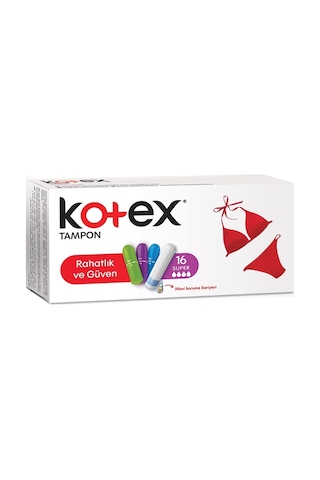 Kotex Tampon Süper 16'lı