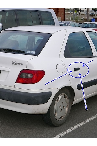 9101n5 Sağ Arka Kapı Dış Açma Kolu Cıtroen Xsara 1997-2004